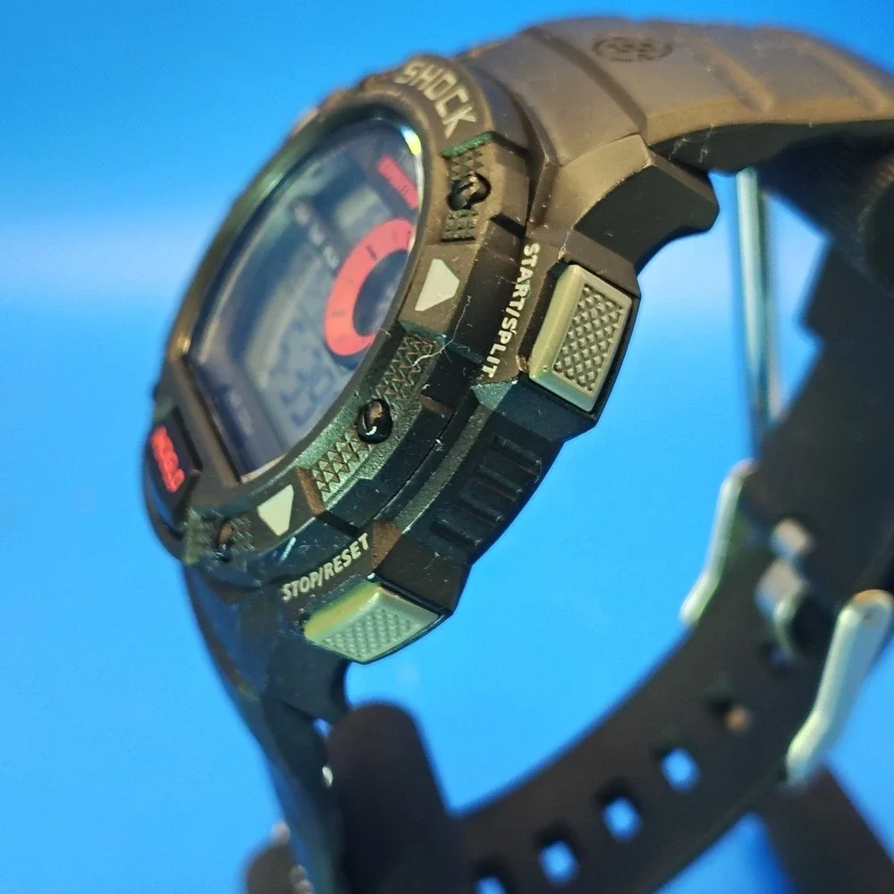 Vintage‎ 2000 Timex Expedition Indiglo Shock Y2K 42mm Mens Quartz Digital Watch